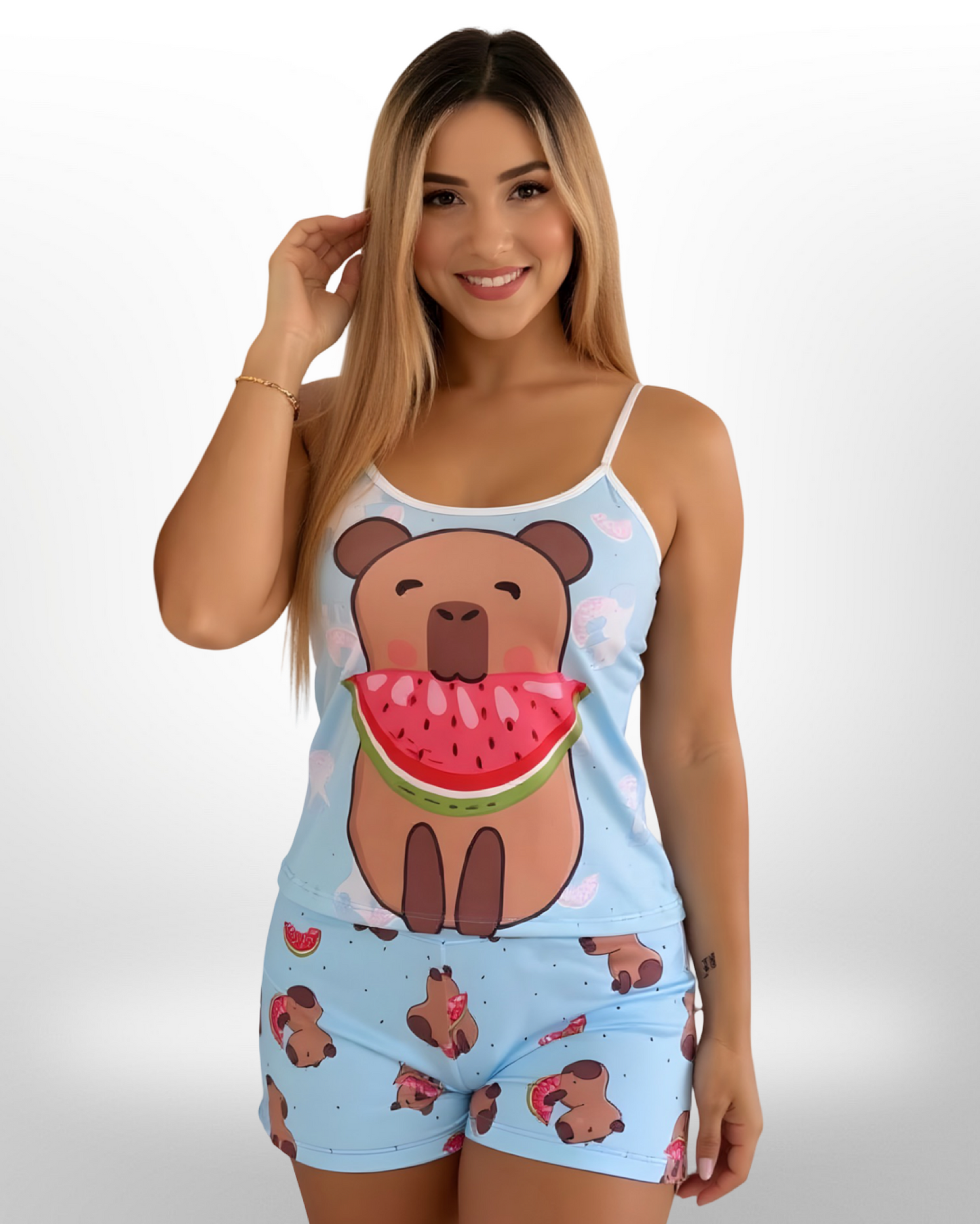 Pijama Short con Tirantes - Talla Única