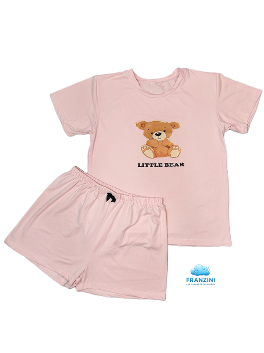 Pijama Set Clásico Short y Pullover - Talla Única