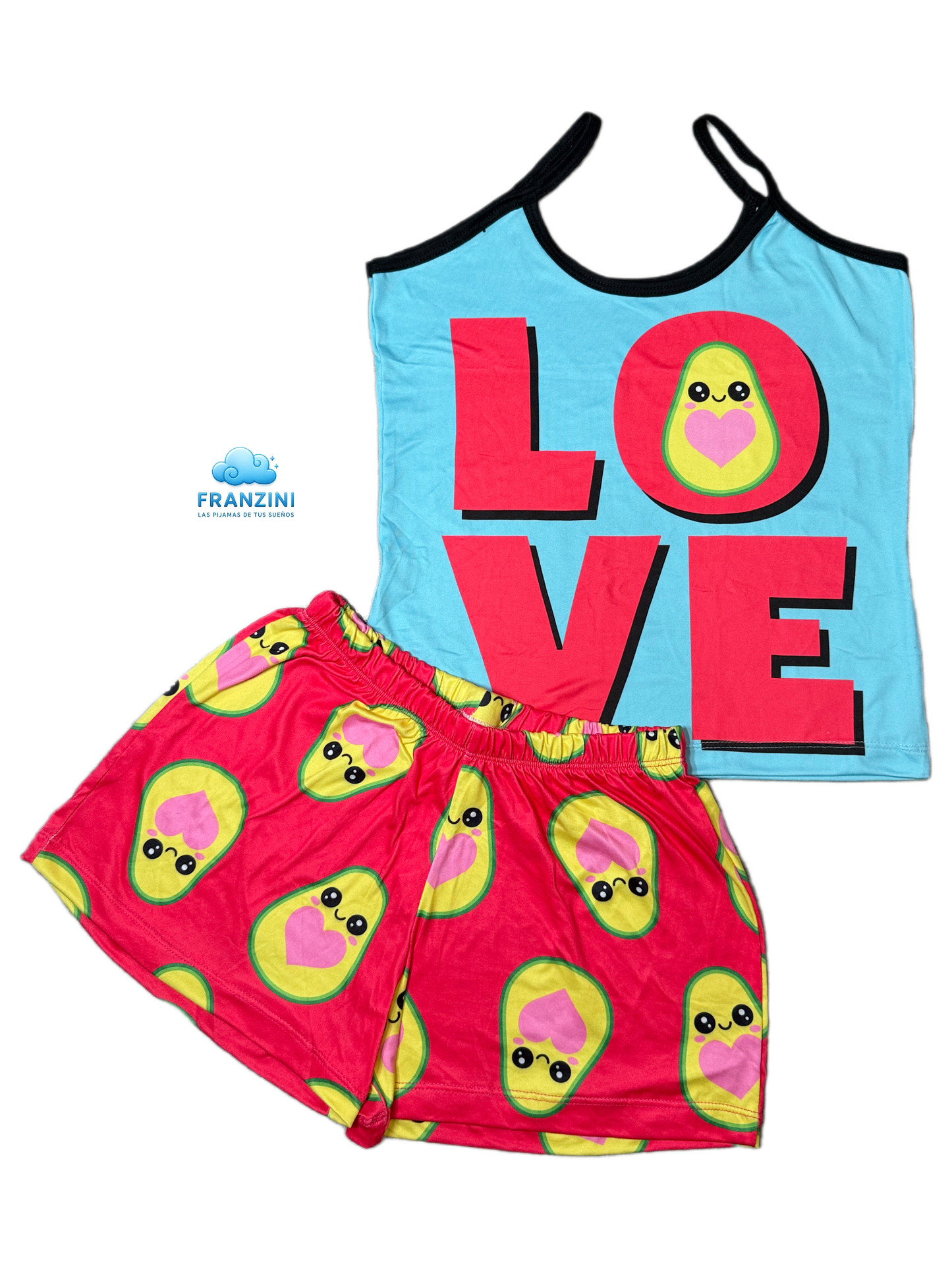 Pijama Short con Tirantes - Talla Única