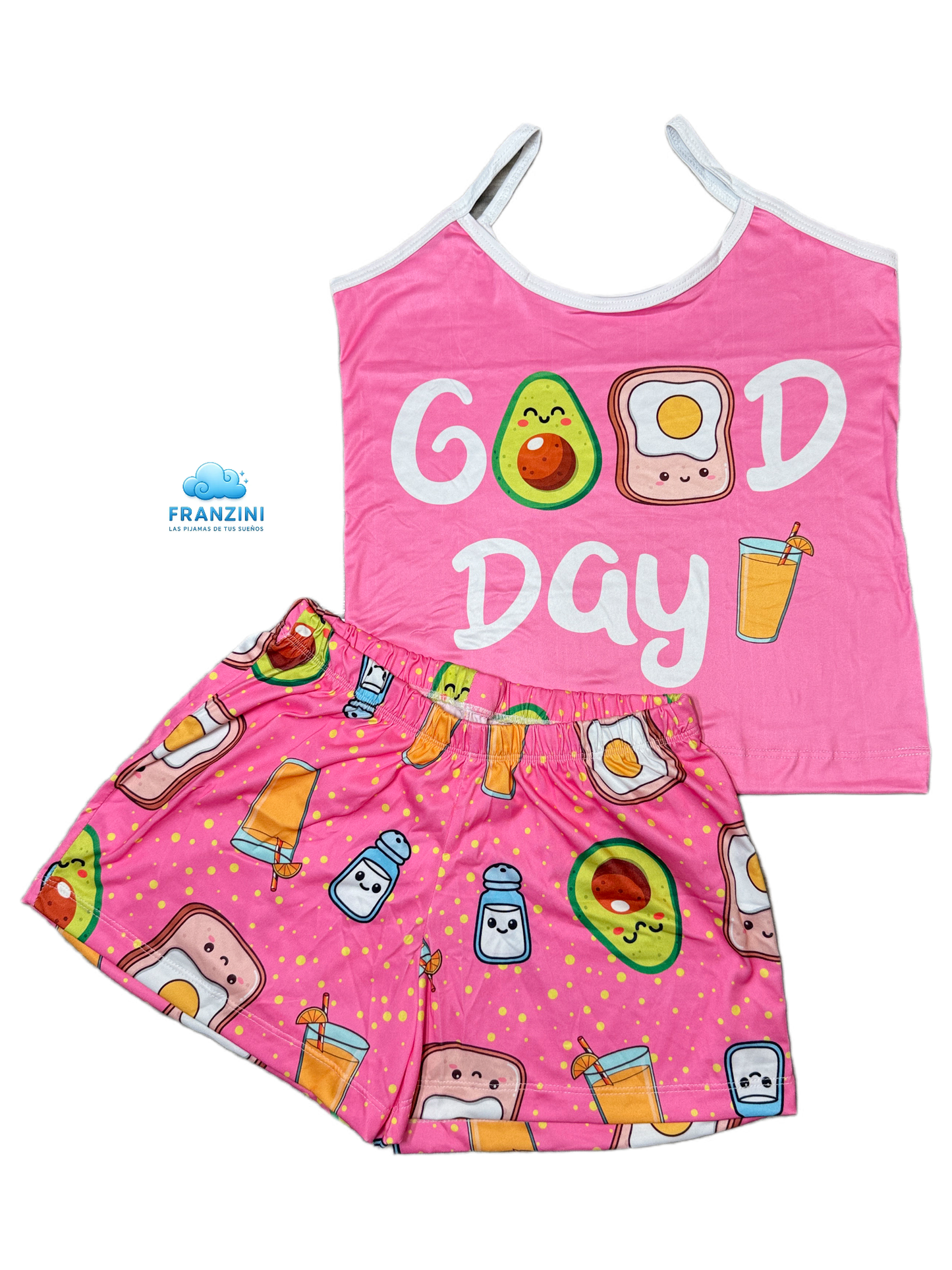 Pijama Short con Tirantes - Talla Única
