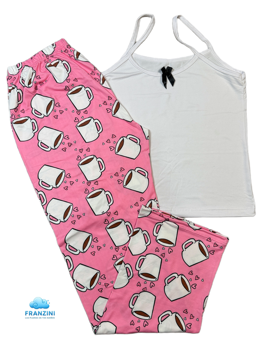 Pijama Pantalón con Tirantes - Talla Única