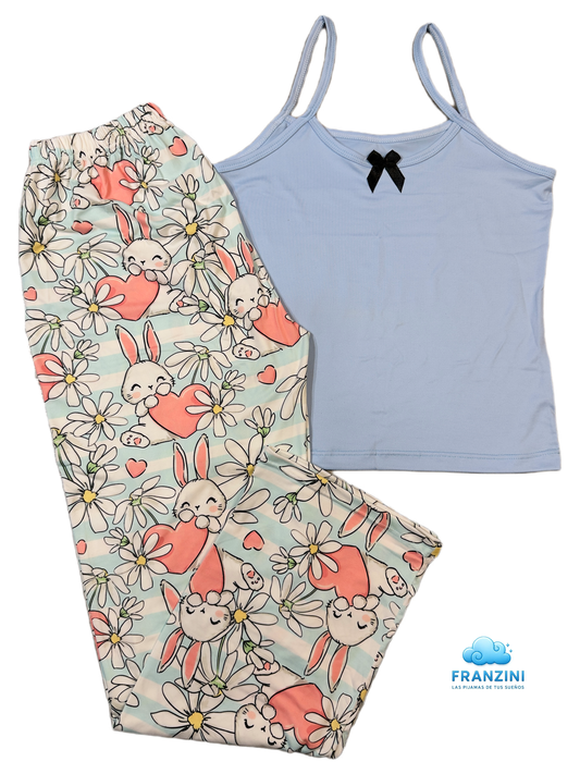 Pijama Pantalón con Tirantes - Talla Única