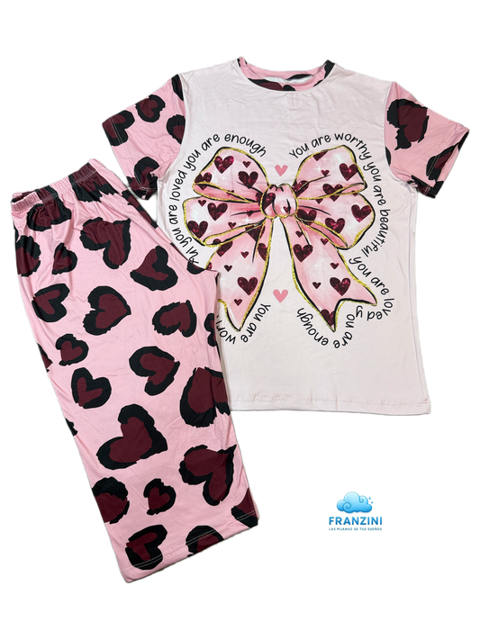 Pijama Capri con Pullover - Talla Plus